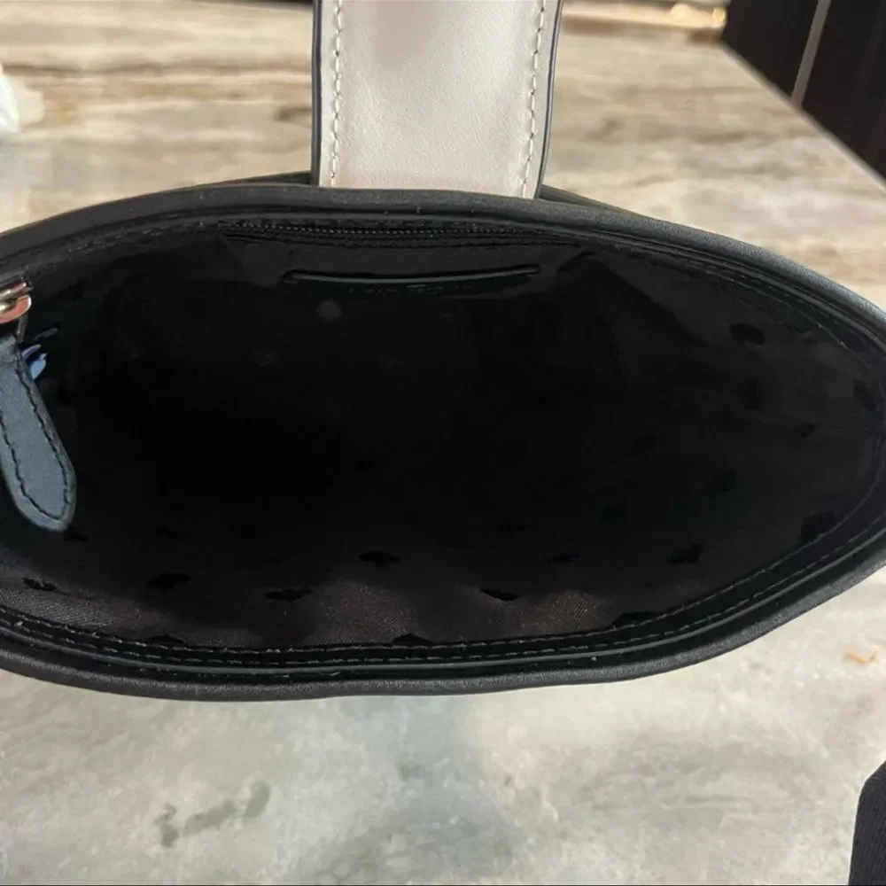 Kate Spade New York Audrey Mini Bucket Crossbody – Off-White/Black – NWT - Picture 6 of 9